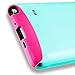 Note 4 case, Samcore Hybrid 2 in 1 Dual Layer Rugged Shockproof Case for Samsung Galaxy Note 4 case Cover (SkyBlue/Pink)
