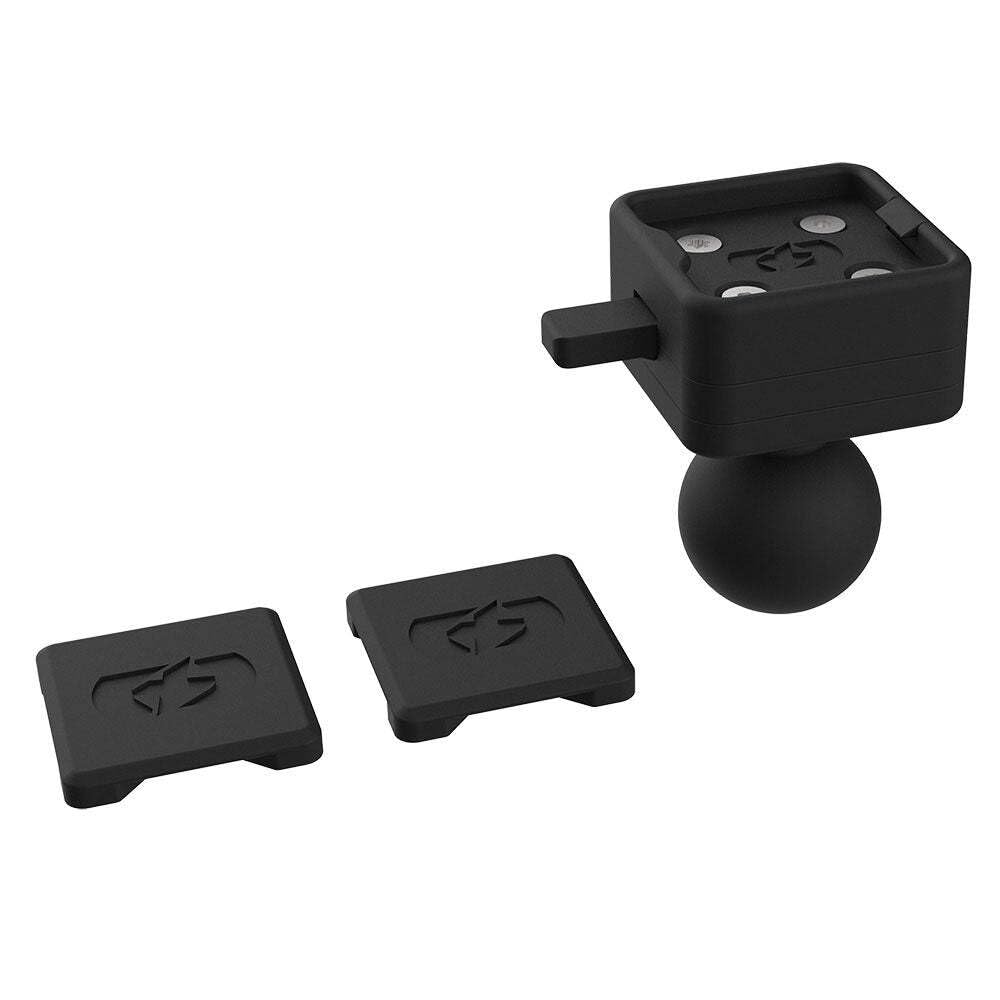CLIQR Motorcycle 1 Inch Ball Device Mount System. Phone/GPS/compact Actoin Camera Holder. OX853, black — image 1