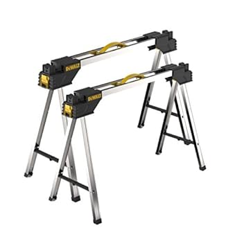 Dewalt Dwst1 75676 Banc De Travail Cheval De Sciage En Metal 2 Pieces Amazon Fr Commerce Industrie Science