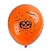 Balloons for Halloween Decoration,100Pcs 12 Inch Premium Quality Latex Balloons Skeleton Bat Specter Pumpkin Spider Web Latex Balloons for Halloween Party Decorative