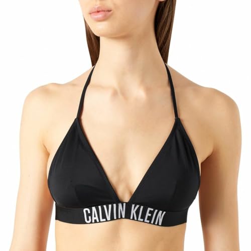 Calvin Klein Top Bikini a Triangolo Donna Imbottito, Nero (PVH Black), XL