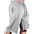 Monsta Clothing Co. Men's Workout (Muscle Symbol) Gym Sweat Shorts (G:GY-A:BK) Grey/Black