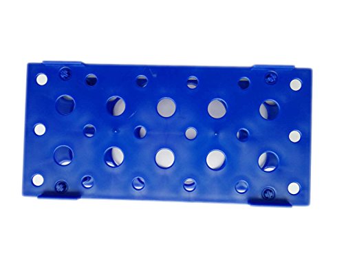 28 Well Centrifuge Tube Rack for 10ml/15ml/50ml Laboratory Plastic Tube Rack Holder(Pack of one) (Blue)