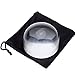 KINGMAS 65mm/80mm Crystal Clear Paperweight 5X Dome Magnifier Reading Aid