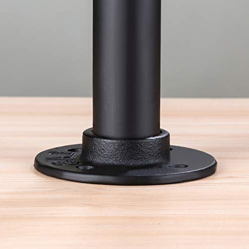 Elibbren 4 Pack Industrial Pipe Table Legs, Farmhouse Metal Pipes and