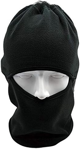 Balaclava Windproof Full Face Mask Neck Warmer Gaiter Black - Unisex Winter Fleece Ski Mask Hood Sports Gear for Outdoor Skiing Cycling Motorcycle Snowboard