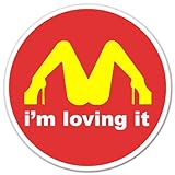 I'M Loving It McDonald's Funny car bumper sticker window decal 4
