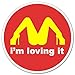 I'M Loving It McDonald's Funny car bumper sticker window decal 4