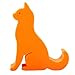 Plinrise Super Cute Phone Holder, Mini Cat Shaped Silica Gel Cellphone Stand, Animal Phone Mount for All Cellphone Free Your Hands (Orange)