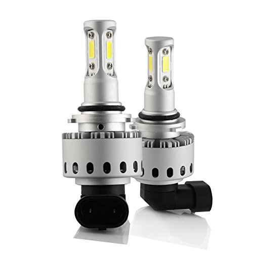 2017 All in One 100W 10000LM CREE LED Headlight High/Low Beam Fog DRL Conversion Kit Light Bulbs 6000K White 9005 9006 H4 H7 H10 H11 (9005)