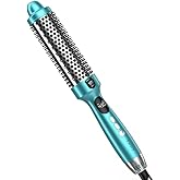 Farery Thermal Brush Extra Long Barrel with Cool Air, 1.5 Inch Heated Round Curling Brush for Big Bouncy Curls, Ceramic Curling Wand for Medium & Long Hair, 9 Adjustable Temps, Dual Voltage