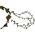 Floral Fall Beach Flower Crown Hair Wearth Headbands with Lovely Tail F-02 Red