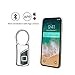 Small Fingerprint Padlock, Bluetooth Gym Lock, Biometric Padlock for School Locker Lock, Luggage Lock, Travel Bag Lock with APP(Android/iOS), USB Charge, Metal, Waterproof