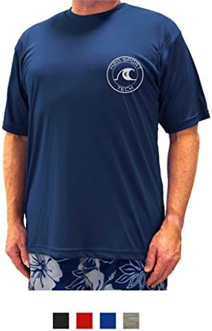 H2O Sport Tech Big & Tall Men's Short Sleeve Swim Shirt - Loose Fit