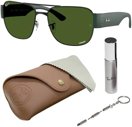 アクセサリー Ray Amazon.com: Ray-Ban RB3445 Rectangle Shape Polarized Sunglasses