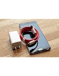 aplus Cable OnePlus 3, Dash Type C Cable De Datos USB cable de carga rápida para OnePlus 3 (OnePlus Tres) A3000 (5 V 4 A) (OnePlus 3 Cable), Rojo