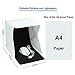 Portable Photo Studio,URiver Mini LED Light Box Kit Folding Table Top and 4 Backdrops Photography Lighting Tent (Size:9.5