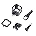 Nechkitter Aluminum Frame Mount for GoPro Hero 5/4/Session - CNC Aluminum Alloy Solid Protective Case with Wrench - Black