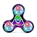 Newest LED Light UP Glow Tri-Spinner Hand Spinner Fidget New Style Toy, EDC ADHD Focus Stress Reducer Relieve Anxiety Autism (G)