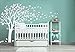 LUCKKYY Tree Blowing in The Wind Tree Wall Decals Wall Sticker Vinyl Art Kids Rooms Teen Girls Boys Wallpaper Murals Sticker Wall Stickers Nursery Decor Nursery Decals (Light White Purple+Pink)