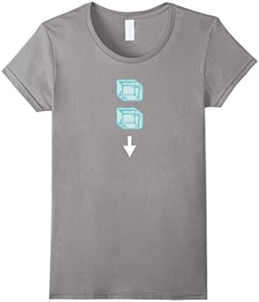 Womens Pregnancy Announcement Shirt Funny Ice Baby Rhebus Medium Slate