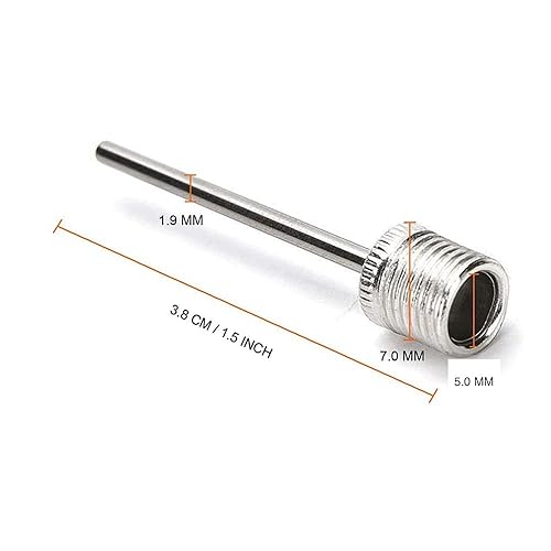 PremierAdapter Inflating Pump Needle For Ball Football Rugby Volleyball Netball Valve Adaptor,10 PCS (TY99) In | Whizz Inflation Devices & Accessories