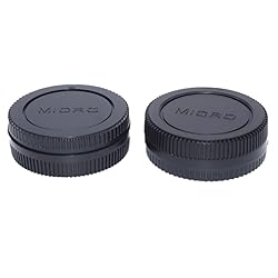 M4/3 Body Cap&Camera Rear Lens Cover Compatible for