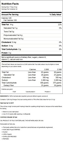 Spectrum Culinary Organic Canola Oil, 16 fl. oz.