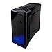 APEVIA X-QTIS-BK Micro ATX Gaming/HTPC Case, Supports Video Card up to 340mm/ATX PS, 1 x Window, USB3.0/USB2.0/HD Audio Ports, 1 x 120mm Blue LED fan, Dust filter, Black