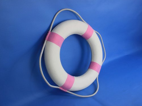 Decorative-White-Lifering-with-Pink-Bands-20-Decorative-Lifering-Lifering Decorative-White-Lifering-with-Pink-Bands-20-Decorative-Lifering-Lifering