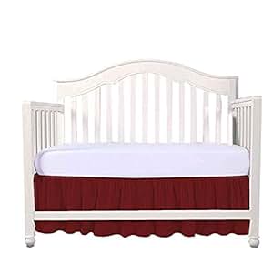 Amazon.com : Mattress-Homes Crib Bed Skirt Split Corner ...