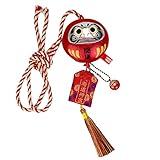 Car Rear Mirror Hanging Ornament, Japanese Daruma