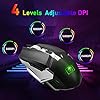 Wireless-Gaming-Keyboard-and-Mouse-Set-24G-Rechargeable-3800mAh-Large-Capacity-Rainbow-LED-Backlit-Mechanical-Feel-Gaming-Keyboard-with-Smart-Sleep2400DPI-7-Colors-Breathing-Backlit-Mouse-Black Wireless Gaming Keyboard and Mouse Set, 2.4G Rechargeable 3800mAh Large Capacity, Rainbow LED Backlit Mechanical Feel…