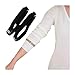 Black Elastic Adjustable Armbands/Shirt Garters/Sleeve Hold Ups - Unisex