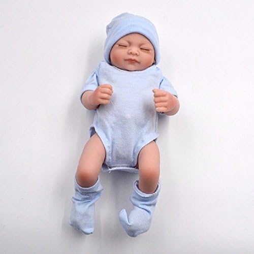 ZhenTIME 28cm 11inch Handmade Real Looking Newborn Baby Vinyl Silicone Realistic Reborn Dolls boy