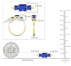 Dazzlingrock Collection Princess Lab Created Blue
