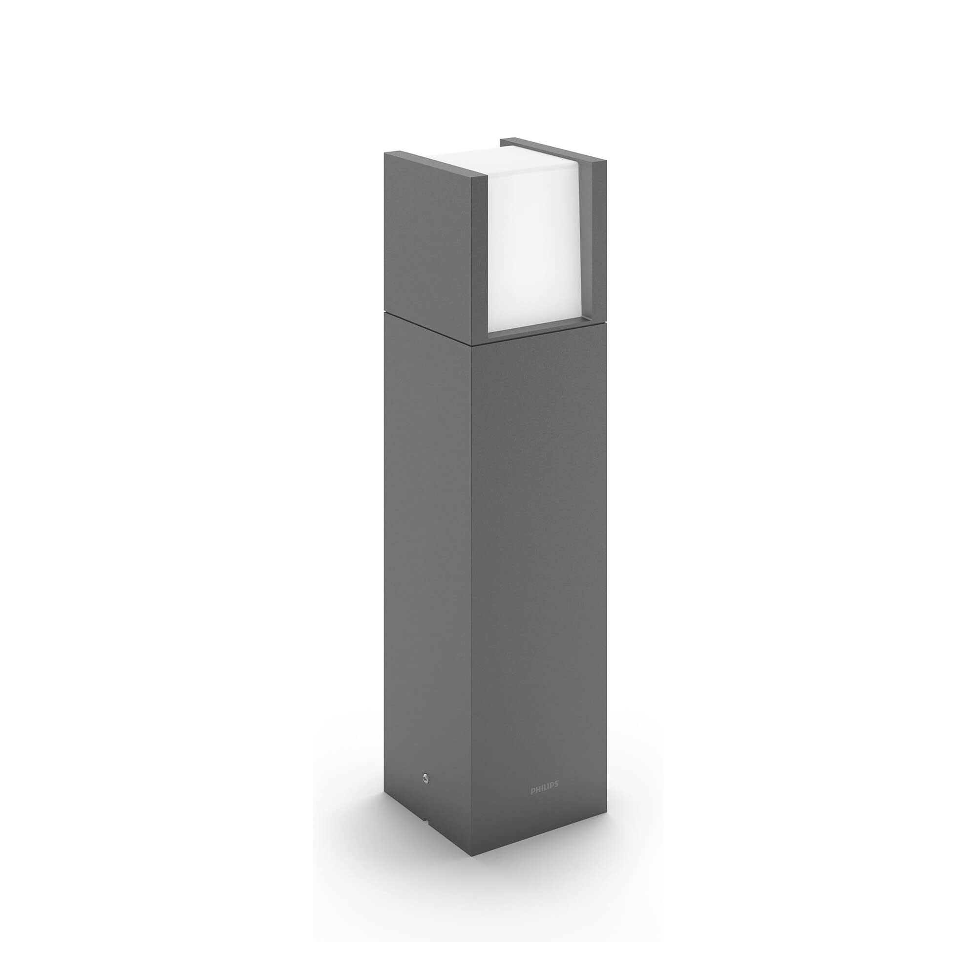 Philips LED Arbour Ultra Efficient Outdoor Pedestal Light [Anthracite - 1x3.8W] 3000K White. for Home, Garden, Patio Lighting for Energy Saving.