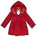 Arshiner Baby Girls Double-Breasted Trench Jacket Coat Dress Windbreaker Outwear (140(Age for 10-11Y), Red(FBA))