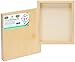 Daveliou 8”x10” Wood Canvas Boards for Painting, Arts, Crafts, Wood Burning, Shadowbox, Oils, Acrylics, and More (5 Pack)