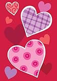 Toland - Heart Trio - Decorative Valentine Day Love Red Pink USA-Produced Garden Flag