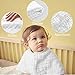 Kyapoo Burp Cloths Large 25.2x11 6 Layers 100% Cotton 3 Pack White