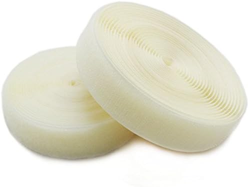 Bluemoona 5 Yards - 1" 25MM sew-on Hook &amp; Loop Tapes Swings (Ivory)