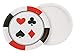 BLUE PANDA Disposable Casino Dinner Plates - Durable Casino Design - Ample 9-Inch Party Plate Capacity - Festive Party Decoration - 9 Inch, Pack of 80, Round