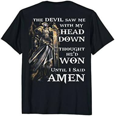 Knight Templar - The Devil Saw Me Back Tee shirt