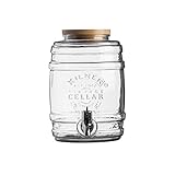Kilner Glassware Drink Dispenser Barrel 169-Fluid Ounces