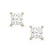 Bling Jewelry Invisible Cut Checkerboard Square CZ 925 Silver Studs