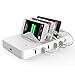 ❤ [Quick Charge 3.0] HITRENDS Charging Station Dock, Qualcomm QC 3.0 Cell Phone Charging Station Valet, USB Charging Hub Organizer for Smartphone Tablet Multiple Devices