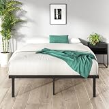 Zinus Caleb Double Bed Frame 4ft6 135x190 cm Steel Slat Support Black view 3