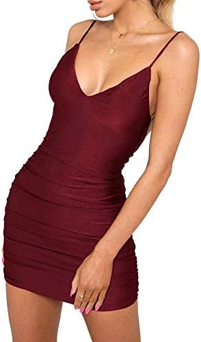 burgundy ruched bodycon dress