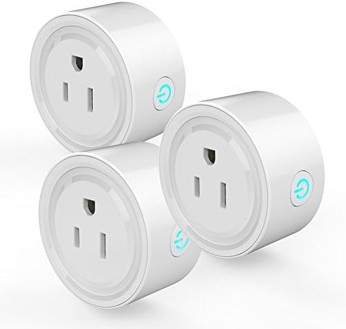 3 Packs Mini Smart Plug Wi-Fi Enabled Remote Control Smart Outlet Socket Compatible with Amazon Alexa &amp; Google Home, No Hub Required, ETL and FCC listed with Timing Function for Smart Phone